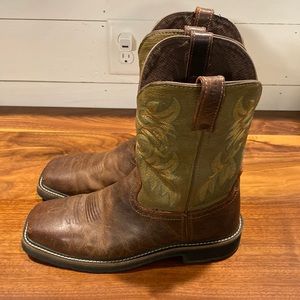 Justin’s square toe slip-ons